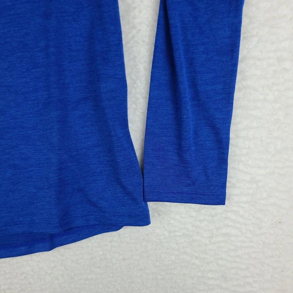 Under Armour Sweater Mens Small Blue Loose Heatgear Performance Tech Golf‎